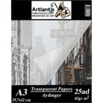 Aydınger Kağıdı A3 83 gr 25'li Eskiz Kağıdı 29,7 x 42 cm - A3 29,7x42 cm - Krem - Standart