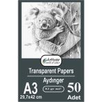 Aydınger Kağıdı A3 83 gr Eskiz Kağıdı 50 Adet Artmaster Aydınger Kağıt 29,7X42 cm Buzlu Mumlu Kağıt Çizim Kağıdı - Standart