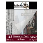 Aydınger Kağıdı A3 90 Gr 100lü Eskiz Kağıdı 1 Paket Artlantis Aydınger Kağıt 29,7x42 Cm 1 Paket
