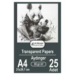 Aydınger Kağıdı A4 83 Gr Eskiz Kağıdı 1 Adet Artmaster Aydınger Kağıt 21X29,7 Cm Buzlu Mumlu Kağıt Çizim Kağıdı