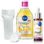 Aydınlatıcı Bakım Seti, Makyaj Temizleme Suyu 400Ml Luminous630 Skin Glow 30Ml,Pamuk Hediye