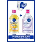 Aydınlatıcı ve Yatıştırıcı Micellar Makyaj Temizleme Suyu Seti 400ml+400ml Pamuk Hediye,Hassas Cilt