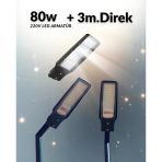 Aydınlatma Direği 80W Sokak Led Armatürü 220V + 3M. Montaja Hazır Sokak Aydınlatma Lamba Direği