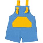 Aydodo Bicolor Bebek Salopet - Mavi - 3 - 6 Ay