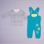 Aydodo Erkek Bebek Kedi Temalı Salopet Bady 1-6 Ay Mint - 0 - 3 Ay - Koyu Mint