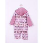 Aydodo Pembe Etnik Desen Kapşonlu Bebe Tulum - 1,5 - 2 Yaş