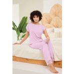 Aydoğan Kadın Mor%95 Lyocell%5 Elasthan Dantel Detaylı Pijama Takımı M Mor