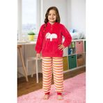 Aydoğan Kız Çocuk Kadife Pijama Takımı 1668 Fuşya - 6 Yaş