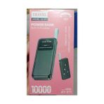 Aydoğan Ticaret44 A1-211 Powerbank 10.000 Mah Plus Dijital Göstergeli Dahili Çoklu Kablolu Powerbank,siyah