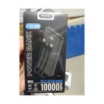 Aydoğan Ticaret44 M946 Çıkışlı 10.000 Mah Powerbank Siyah Kendinden Kablo 22.5V Hızlı Şarj
