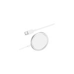 Aydoğan Ticaret44 Magnet Wıreless Charger 5V/3A USB Type-C 5W-7.5W-10W-15W (4832) - Beyaz