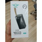 Aydoğan Ticaret44 p40 göstergeli 2.1 A 40000 Mah Powerbank Taşınabilir hızlı şarj Powerbank - Siyah