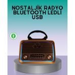 Aydogan's Bluetooth Özellikli Nostalji Radyo 3 Bant Fm Am Sw - Renkli