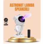 Aydogan's Bluetooth ve Dahili Ses Özellikli Astronot Projeksiyon Lambası