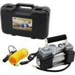 Aydogan's Çift Silindir Oto - Araç Hava Kompresörü DC/12V - 23AMP - 150PSI Fenerli Bar Göstergeli - 0,5