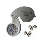 Aydogan's -Mini 40X25MM Takı Büyüteç, Cep Büyüteç, Teftiş, Elmas Pullar, Madeni Kontrol Lup MG21011 - Renkli