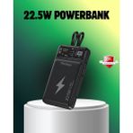 Aydogan's Powerbank Dahili Ekranlı 10000 Mah Çift Kablolu - Renkli