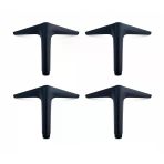 Aydos Metal Ayak 4 Adet 15 Cm Mat Siyah Kanepe Koltuk Dolap Ayağı Dayanıklı Şık Modern Tasarım