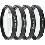 Ayex 52MM Close-Up Filtre Seti – 4’lü (+1, +2, +4, +10) | Optik Cam, Metal Çerçeve, Taşıma Çantalı - 52 mm
