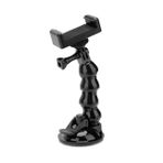 Ayex AX-231T Vantuzlu Araç İçi Esnek Kamera ve Telefon Tutucu – GoPro, Insta360, DJI Osmo Action, Akıllı Telefonlar ile Uyumlu