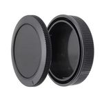 Ayex Canon EOS R Gövde Kapağı ve RF Lens Arka Kapağı Seti – RF Mount Uyumlu