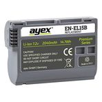 Ayex EN-EL15B Premium Batarya – Nikon Z8, Z7II, Z6II, D7500, D850 ile Uyumlu 2040mAh Li-Ion Kamera Bataryası