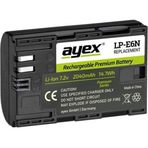Ayex LP-E6N Canon EOS R, R5, R6, 90D, 80D, 70D, 60D, 7D, 6D, 5D Mark II, III, IV Uyumlu Batarya
