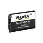 Ayex NP-BX1 Batarya, Sony RX100, RX1, HX300, WX300, HDR-AS15, VB. İle Uyumlu