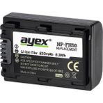 Ayex NP-FH50 Muadili 850 mAh Li-Ion Şarj Edilebilir Batarya Sony DSLR ve Video Kameralar İçin