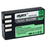 Ayex Pentax K-R- K-S1 K-S2- K-30- K-50- K-70- K500 için D-Li109 Ayex Batarya