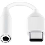 Ayex Samsung Type-C Uyumlu 3.5 mm AUX Beyaz Kulaklık ve Mikrofon Adaptörü