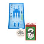 Ayfa Basın Yayın BENİM SECCADEM-ÇOCUKLAR İÇİN SESLİ KONUŞAN NAMAZ KILDIRAN SECCADE (MAVİ) TAM NAMAZ HOCASI HEDİYELİ!