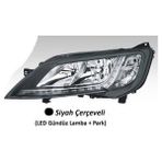 Ayfar Depomix Far Motorlu Sol - Siyah Çerçeveli LED Ballast Hariç Ducato Maxi -P.boxer - C.jumper 14