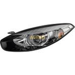 Ayfar Mtxdpn Far Sol [ Motorlu Renault Fluence 2013- Mercekli Siyah Çerçeveli ]