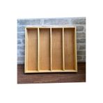 ayfiwood 45x40 Cm Ahşap Kaşıklık Çekmece İçi Kepçe Maşa Ve Servis Gereçleri Düzenleyici Organizer