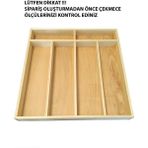 ayfiwood Ahşap Kepçelik 45x46 Cm. Mutfak Çekmecesi Servis gereçleri düzenleyici Organizer