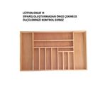 ayfiwood Kaşıklık 75 x 45 Cm. Ahşap Kaşıklık ve Servis Gereçleri Düzenleyici Organizer