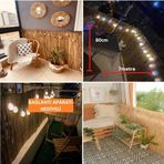 Ayg Home 80 Cm X 7 Metre Doğal Hasır Kamış Bambu Çit Bahçe Çiti Balkon Çiti Dekorasyon Gölgelik Rulo Çit