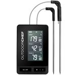Aygaz Gurme Termometre Pro, Dijital Et Termometresi, Bluetooth Kontrolü, Çift Sensörlü Ölçüm, Su Geçirmez, Kolay Temizlik