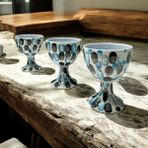 Aygen Creative Art Handmade Dekoratif Çini Mum 3 Lü Takım Hediyelik Kadeh Tasarım Parmak Desençini Mum - HANDMADE DEKORATİF ÇİNİ MUM 3 LÜ TAKIM HEDİYELİK KADEH TASARIM PARMAK DESEN ÇİNİ MUM