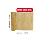 AYGHOME Doğal Kamış Hasır Çit – 1m x 5m | Bahçe Çiti & Balkon Çiti, Gölgelik, Rüzgar Koruyucu