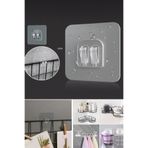 AYGÖREN HOME 10 Adet Süper Güçlü Kendinden Yapışkanlı Raf Çerçeve Tutucu Kanca Askı