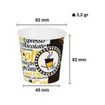 Aygün Cup 4 Oz 100 ml Karton Bardak Espresso Türk Kahvesi 300 Adet - standart