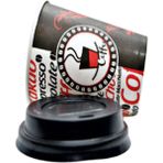 Aygün Cup 8 Oz Kapaklı Karton Bardak 250 ml - 100'LÜ ( Kırmızı )