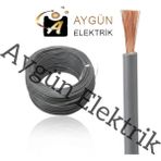 Aygün Elektrik 1 mm Pvc Izoleli Fleksibel Nyaf Kablo -100 Metre Gri