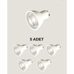 Aygünelektrik Cata CT-4212 Çanak LED Ampul GU10 Duy Beyaz Işık 6400K 10W - 5 Adet