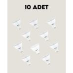 Aygünelektrik Horoz Electric 8W MR16 Mercekli LED Çanak Ampul- 10 Adet - Gün Işığı
