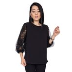 AYHAN 81446 BalonTül Kol Krep Bluz
