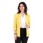 AYHAN Kadın Ceket, Sarı, S Beden