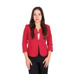 AYHAN Kadın Slim Fit Ceket, Kırmızı, 36 Beden